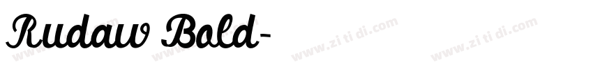 Rudaw Bold字体转换